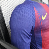 Barcelona Home 25/26  Manga Longa Player