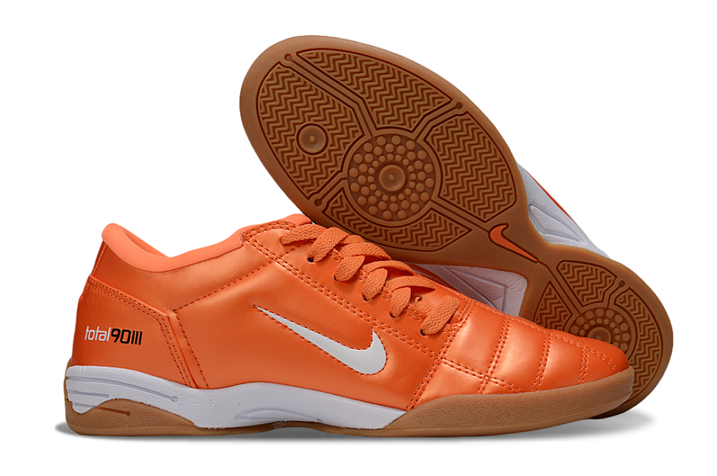 Chuteira Nike Total 90 Laranja/Branca Futsal