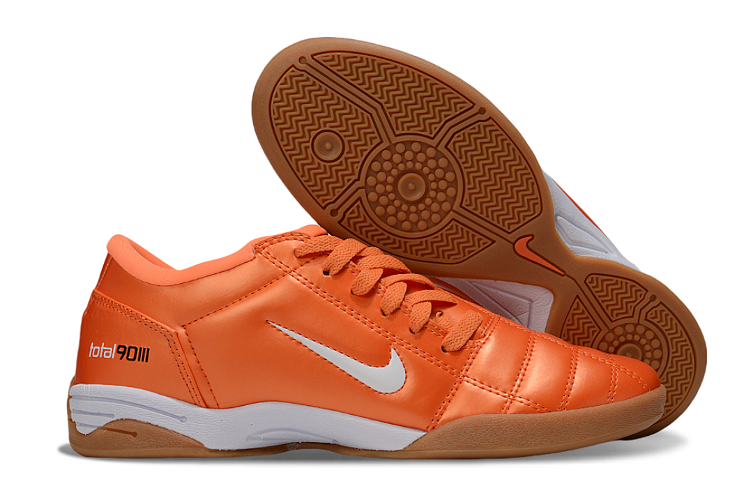 Chuteira Nike Total 90 Laranja/Branca Futsal