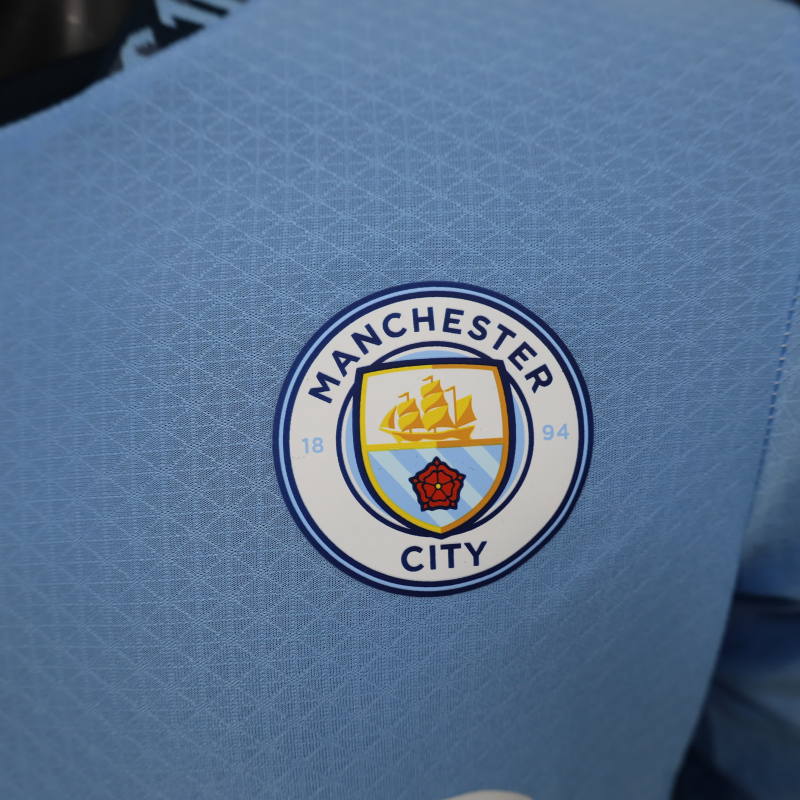 Manchester City Home 24/25  Manga Longa Player