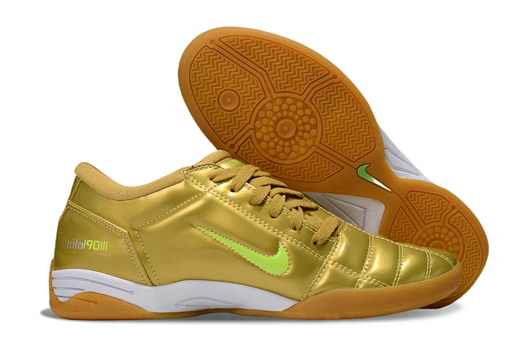 Chuteira Nike Total 90 Amarela/Verde Futsal