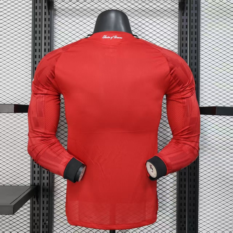 Manchester United Home 25/26  Manga Longa Player