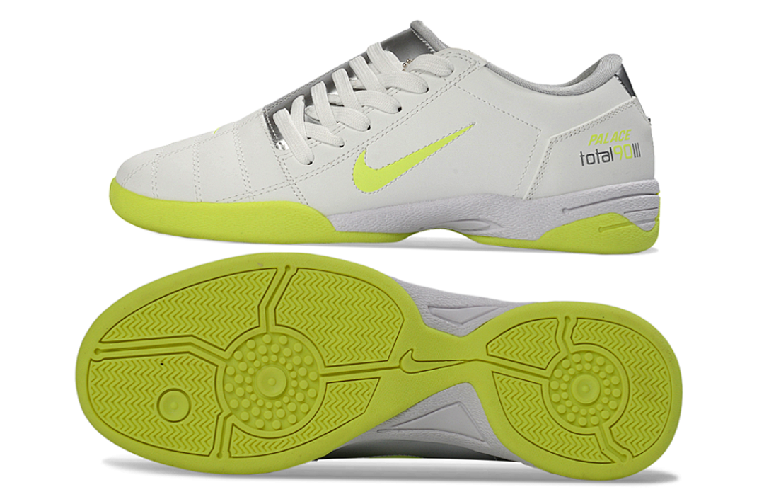 Chuteira Nike Total 90 Branca/Verde Futsal