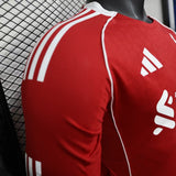 Liverpool Home 25/26  Manga Longa Player