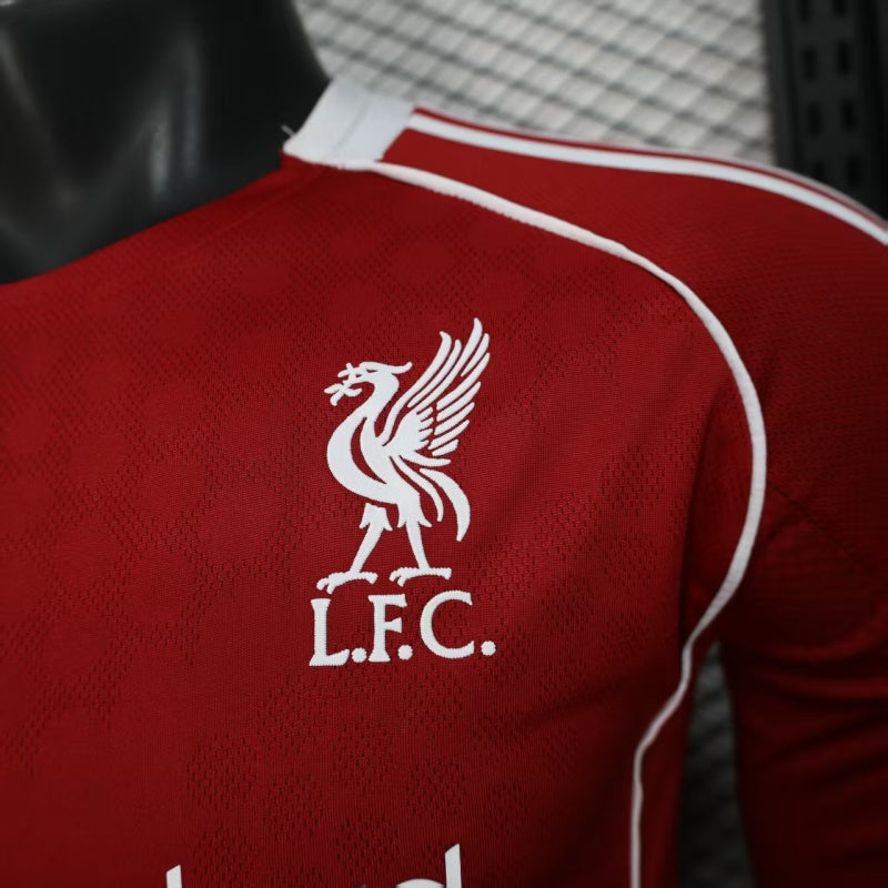 Liverpool Home 25/26  Manga Longa Player