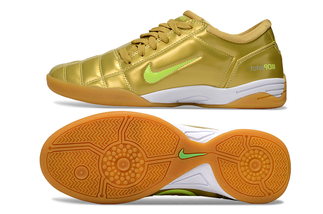 Chuteira Nike Total 90 Amarela/Verde Futsal