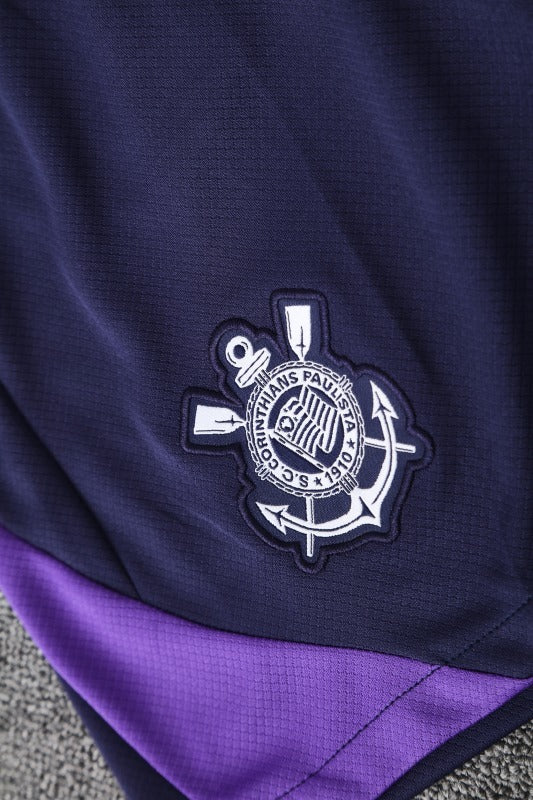 Kit c/ Ziper Regata Corinthians Treino 25/26