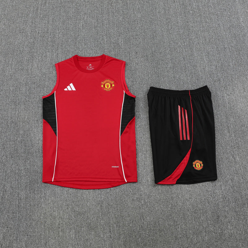 Kit c/ Ziper Regata Manchester United Treino 25/26
