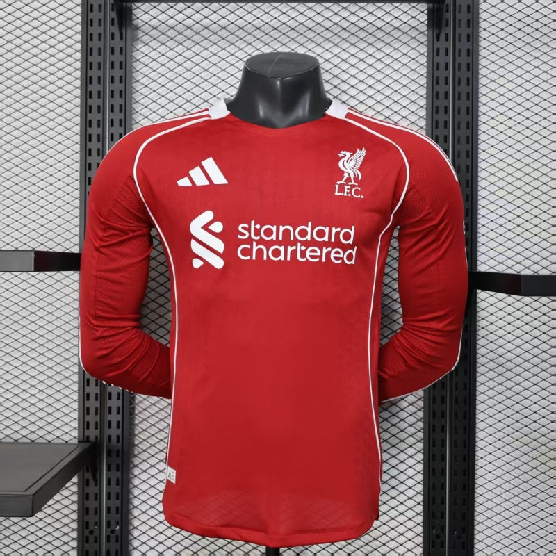 Liverpool Home 25/26  Manga Longa Player
