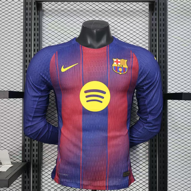 Barcelona Home 25/26  Manga Longa Player