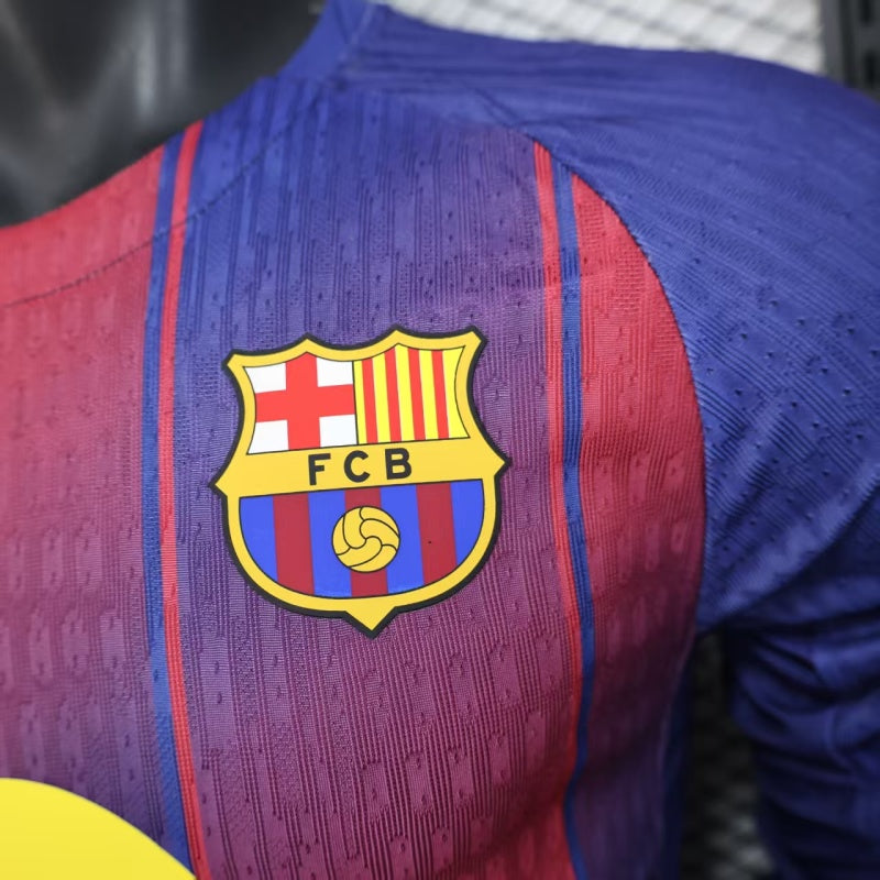 Barcelona Home 25/26  Manga Longa Player