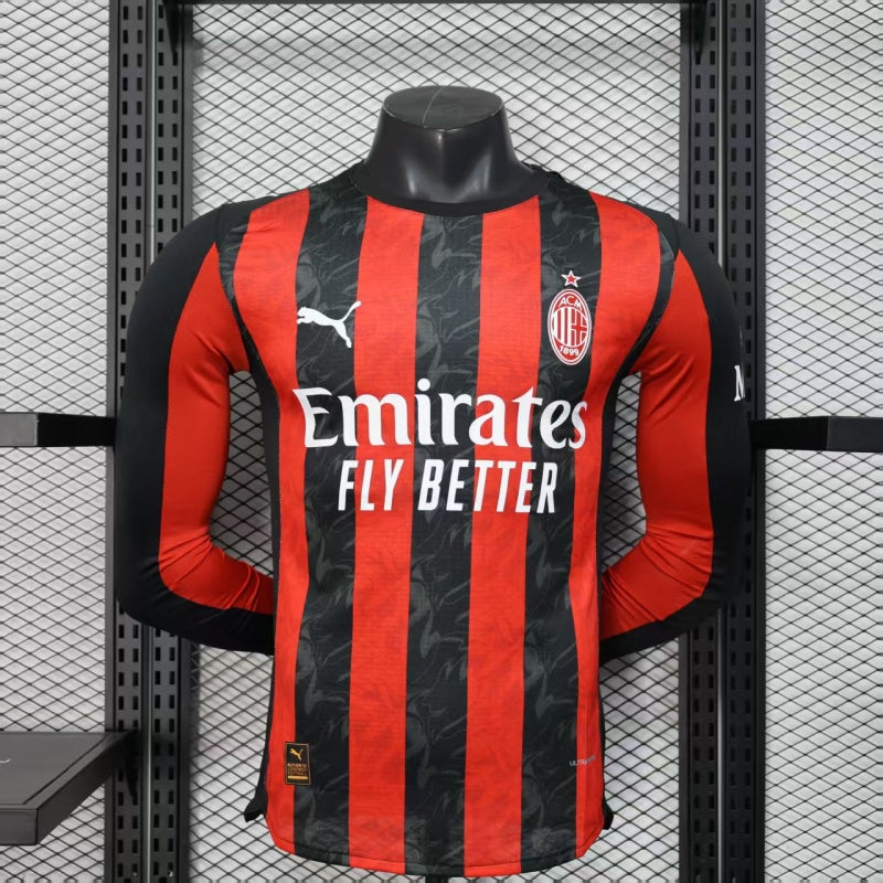 AC Milan Home 25/26  Manga Longa Player