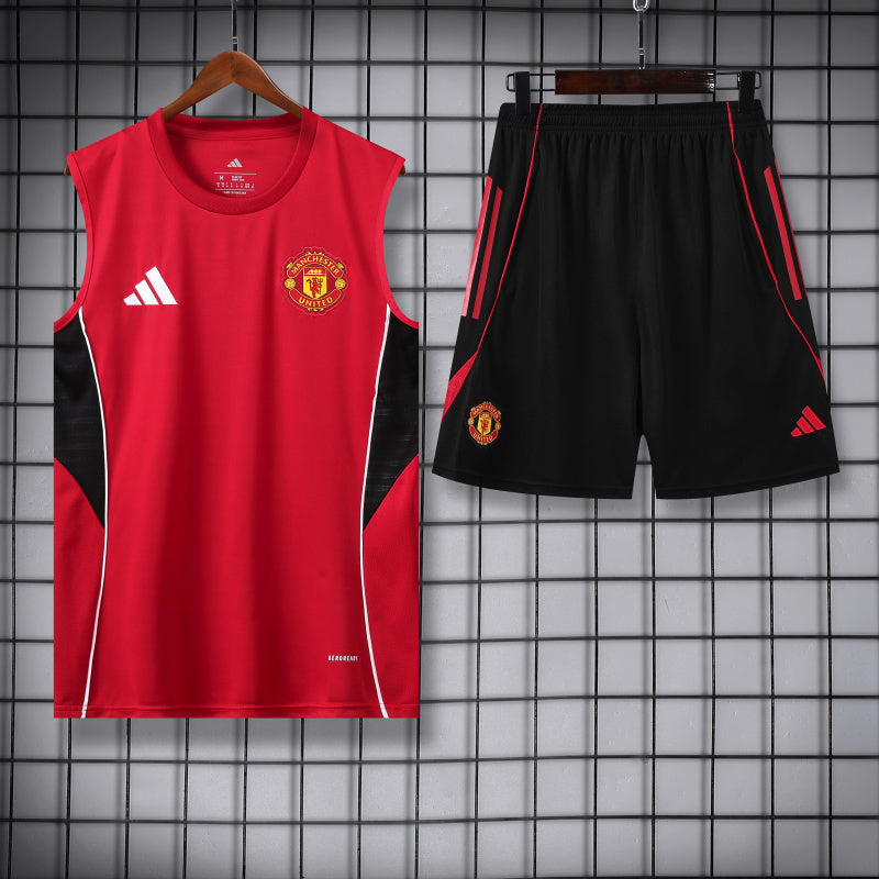 Kit c/ Ziper Regata Manchester United Treino 25/26