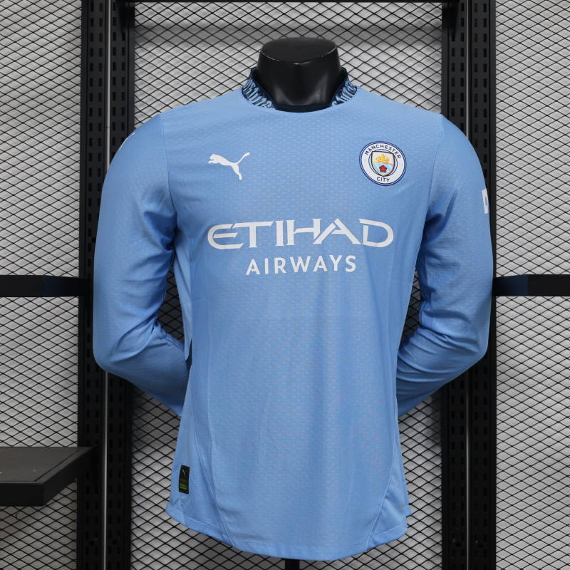 Manchester City Home 24/25  Manga Longa Player